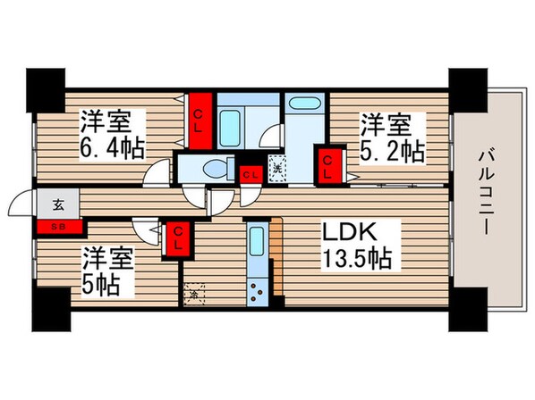 レジディア南千住の物件間取画像